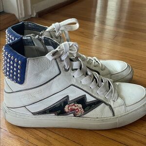Zadig & Voltaire Back Spike Sneakers Shoes - Size 40